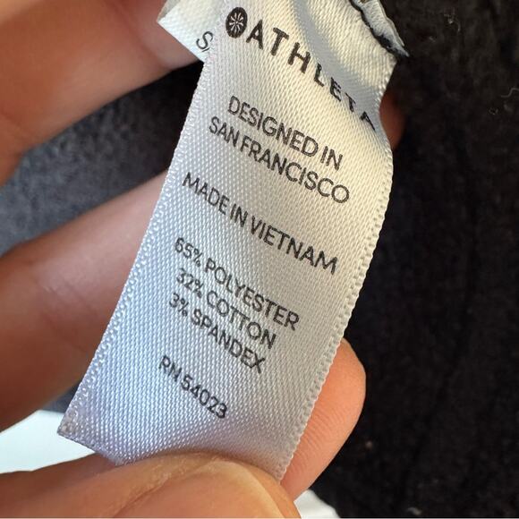 Athleta Black Open Front Cardigan Sweater Womens XXS Casual Classic Fall - Picture 6 of 7